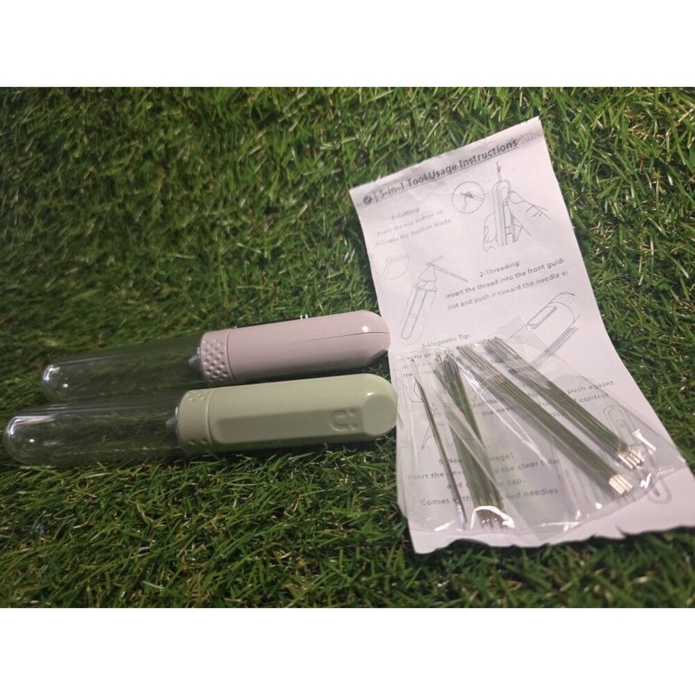 2 Threader-Integrated Built-In Compact Sewing 5-in-1 Threader & Seam Ripper - Picture 4 of 4
